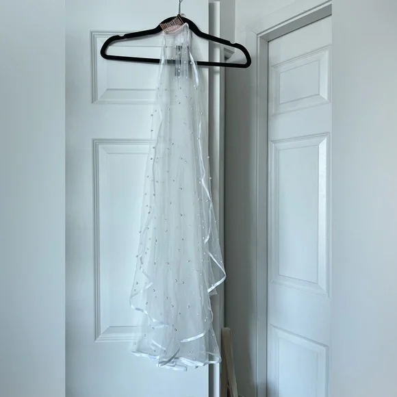 Blush & Cinders | Accessories | Nwt Handsewn Pearl Veil With  display picture 3